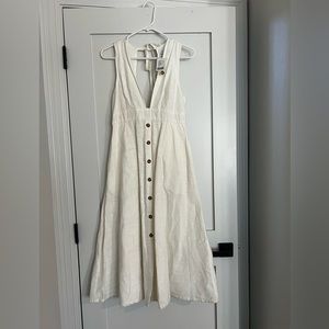 Urban Outfitters - off white linen maxi dress - NWT